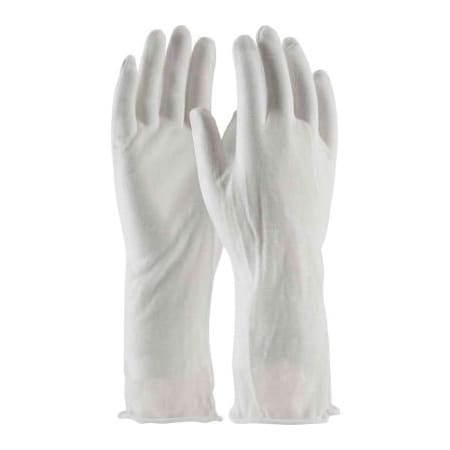 Pip PIP 97-500/14I CleanTeam 14" Econo Lt Weight Inspect Gloves, Cotton Lisle, Unhem, Men's 97-500/14I
